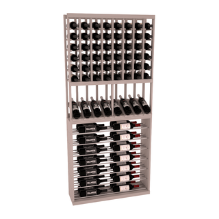 Elementcollection 35 High Reveal Horizontal Display Combo Black Metal Rail Greywash Stained