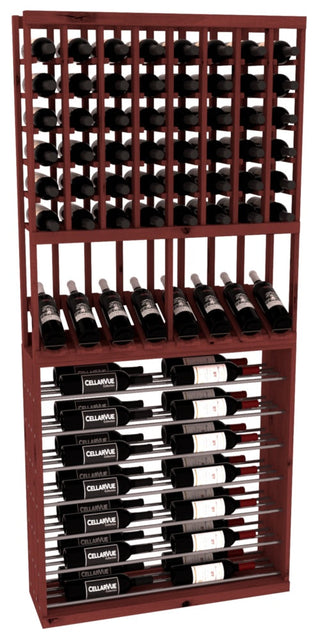 Elementcollection 35 High Reveal Horizontal Display Combo Gunmetal Rail Cherry Stained