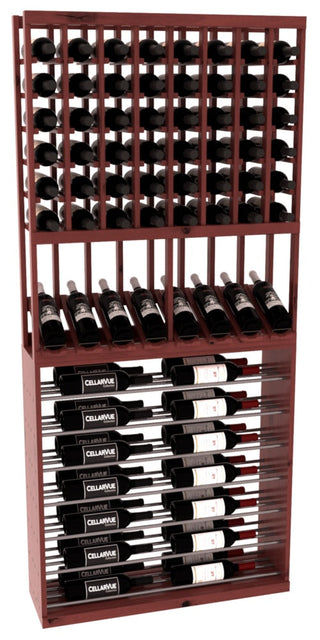 Elementcollection 35 High Reveal Horizontal Display Combo Gunmetal Rail Cherry Stained