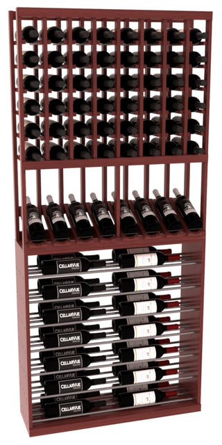Elementcollection 35 High Reveal Horizontal Display Combo Gunmetal Rail Cherry Stained