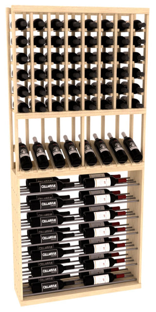 Elementcollection 35 High Reveal Horizontal Display Combo Gunmetal Rail Unstained Element Collection
