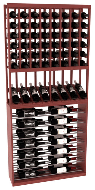 Elementcollection 35 High Reveal Horizontal Display Combo Gunmetal Rail Cherry Stained