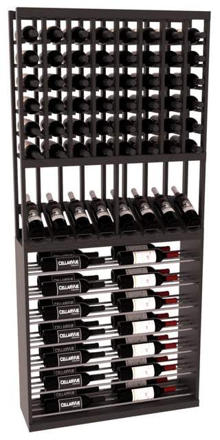 Elementcollection 35 High Reveal Horizontal Display Combo Gunmetal Rail Black Stained