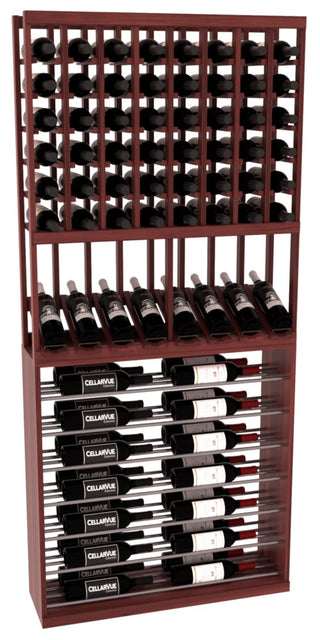 Elementcollection 35 High Reveal Horizontal Display Combo Gunmetal Rail Cherry Stained