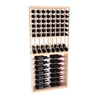 Elementcollection 35 High Reveal Horizontal Wine Display Combo Greywash Stained