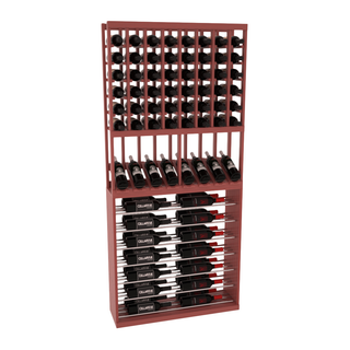 Elementcollection 35 High Reveal Horizontal Wine Display Combo Cherry Stained
