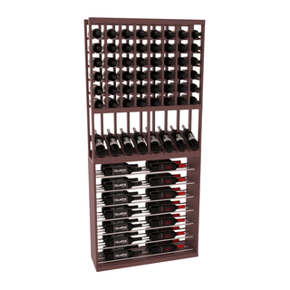 Elementcollection 35 High Reveal Horizontal Display Combo Black Metal Rail Greywash Stained