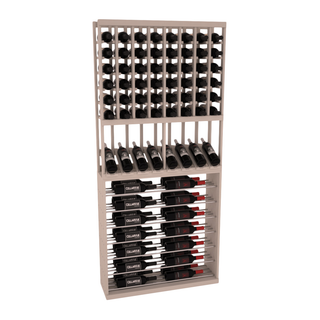 Elementcollection 35 High Reveal Horizontal Wine Display Combo Oak Stained
