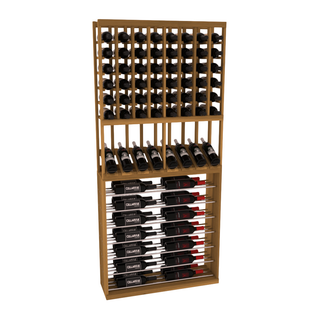 Elementcollection 35 High Reveal Horizontal Wine Display Combo Cherry Stained