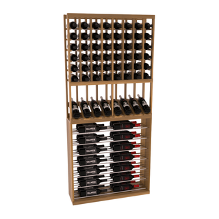 Elementcollection 35 High Reveal Horizontal Display Combo Black Metal Rail Unstained