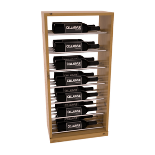 Elementcollection 17 5 Horizontal Base Display Black Metal Rail Walnut Stained