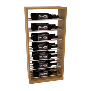 Elementcollection 17 5 Horizontal Base Metal Wine Display Walnut Stained