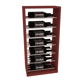 Elementcollection 17 5 Horizontal Base Metal Wine Display Cherry Stained