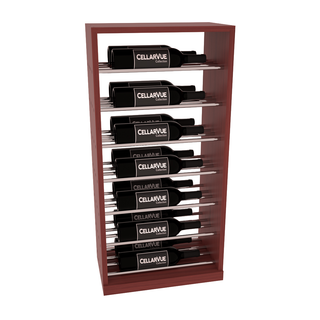 Elementcollection 17 5 Horizontal Base Display Black Metal Rail Cherry Stained