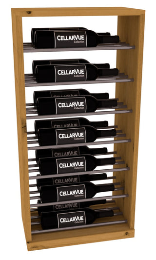 Elementcollection 17 5 Horizontal Base Display Gunmetal Rail Oak Stained