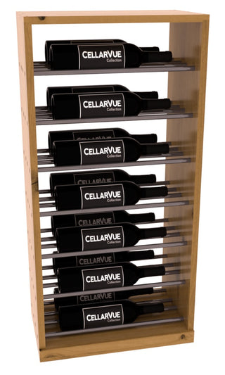 Elementcollection 17 5 Horizontal Base Display Gunmetal Rail Oak Stained