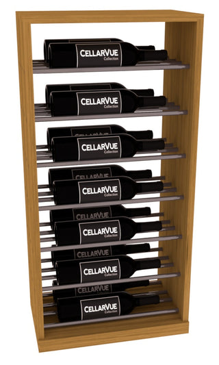 Elementcollection 17 5 Horizontal Base Display Gunmetal Rail Oak Stained
