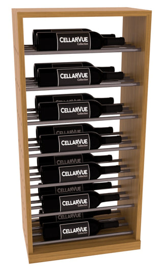 Elementcollection 17 5 Horizontal Base Display Gunmetal Rail Oak Stained