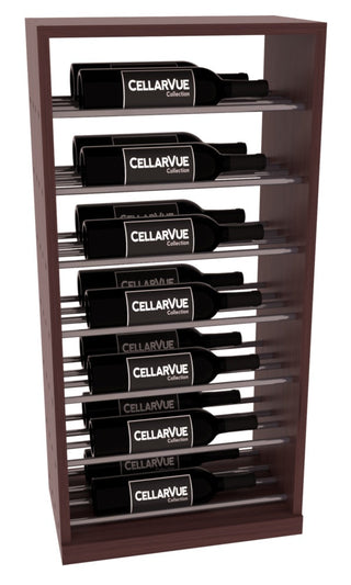 Elementcollection 17 5 Horizontal Base Display Gunmetal Rail Walnut Stained