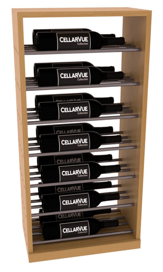 Elementcollection 17 5 Horizontal Base Display Gunmetal Rail Oak Stained