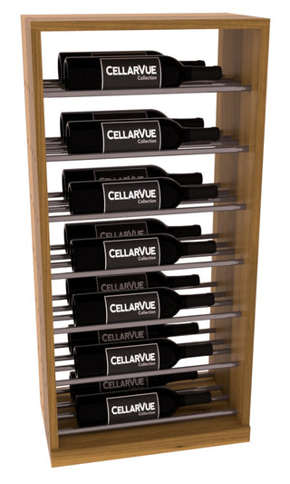 Elementcollection 17 5 Horizontal Base Display Gunmetal Rail Oak Stained