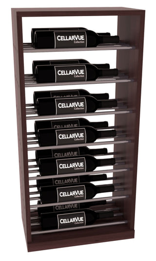 Elementcollection 17 5 Horizontal Base Display Gunmetal Rail Walnut Stained
