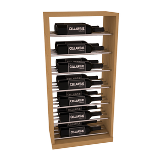 Elementcollection 17 5 Horizontal Base Display Black Metal Rail Oak Stained