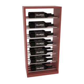 Elementcollection 17 5 Horizontal Base Metal Wine Display Cherry Stained