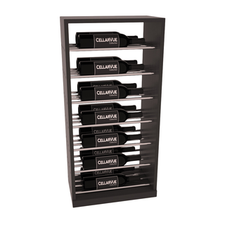 Elementcollection 17 5 Horizontal Base Metal Wine Display Walnut Stained