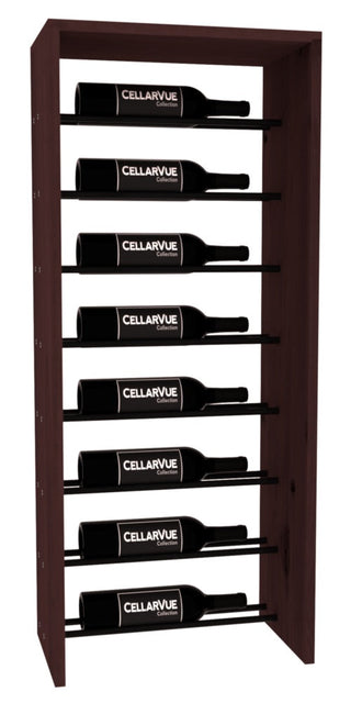 Elementcollection 17 5 Horizontal Top Display Black Metal Rail Walnut Stained