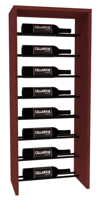 Elementcollection 17 5 Horizontal Top Display Black Metal Rail Cherry Stained