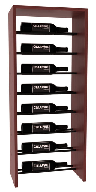Elementcollection 17 5 Horizontal Top Display Black Metal Rail Cherry Stained