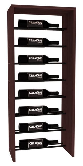 Elementcollection 17 5 Horizontal Top Display Black Metal Rail Walnut Stained