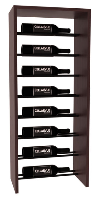 Elementcollection 17 5 Horizontal Top Display Black Metal Rail Walnut Stained