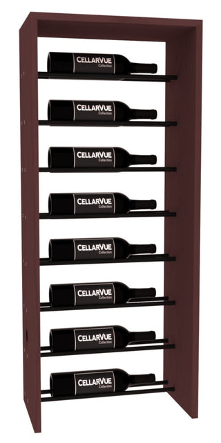 Elementcollection 17 5 Horizontal Top Display Black Metal Rail Walnut Stained