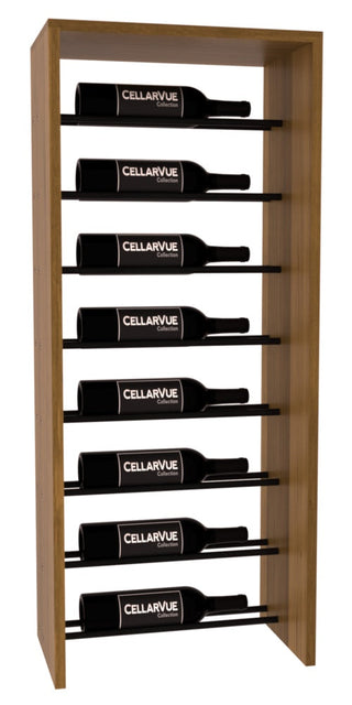 Elementcollection 17 5 Horizontal Top Display Black Metal Rail Oak Stained
