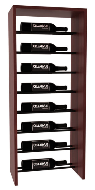 Elementcollection 17 5 Horizontal Top Display Black Metal Rail Cherry Stained