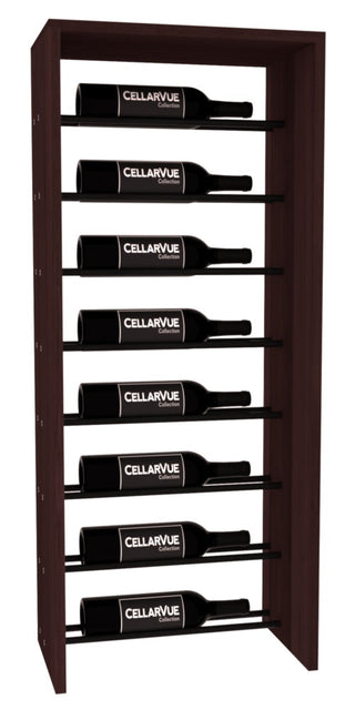 Elementcollection 17 5 Horizontal Top Display Black Metal Rail Walnut Stained