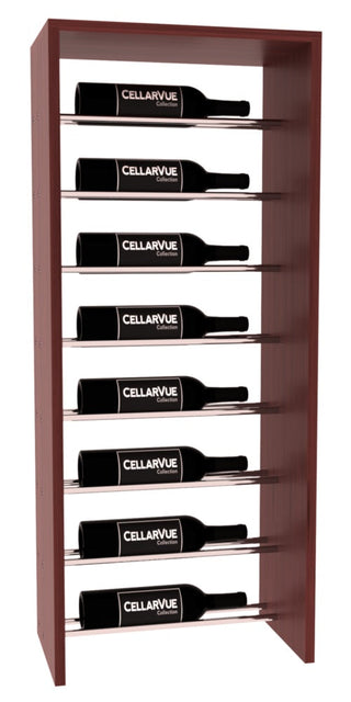 Elementcollection 17 5 Horizontal Top Metal Wine Display Walnut Stained