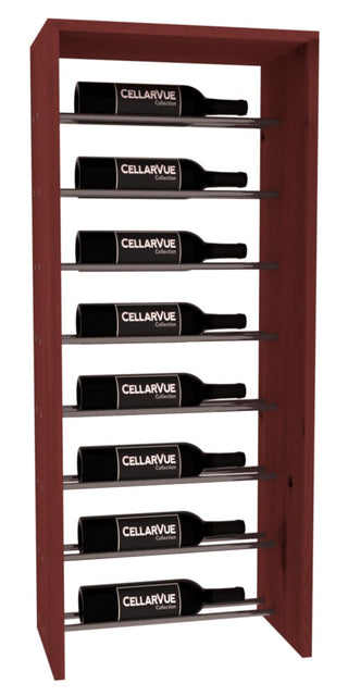 Elementcollection 17 5 Horizontal Top Display Gunmetal Rail Cherry Stained