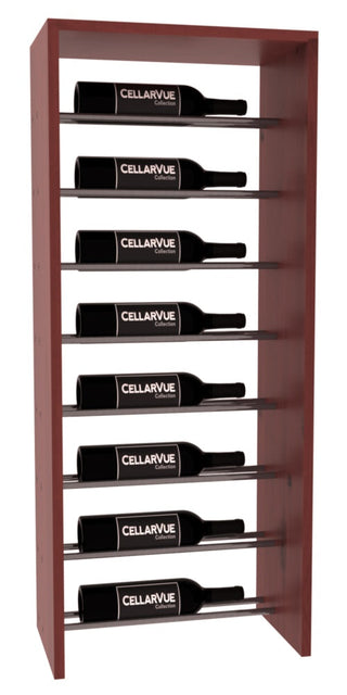 Elementcollection 17 5 Horizontal Top Display Gunmetal Rail Cherry Stained