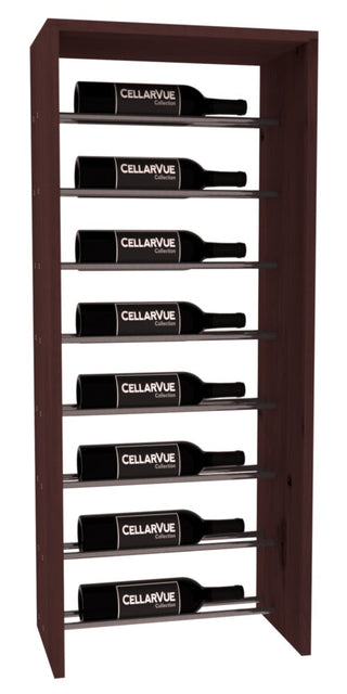 Elementcollection 17 5 Horizontal Top Display Gunmetal Rail Walnut Stained