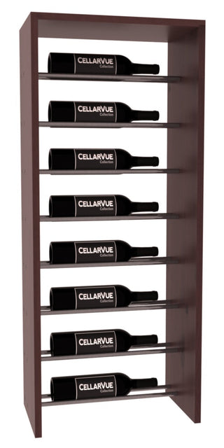 Elementcollection 17 5 Horizontal Top Display Gunmetal Rail Walnut Stained
