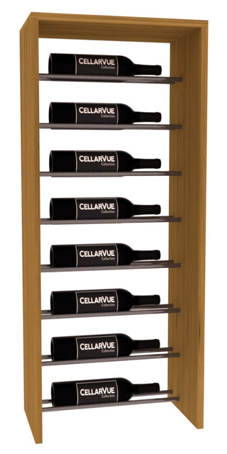 Elementcollection 17 5 Horizontal Top Display Gunmetal Rail Oak Stained