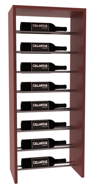 Elementcollection 17 5 Horizontal Top Display Gunmetal Rail Cherry Stained