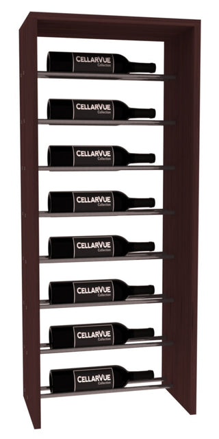 Elementcollection 17 5 Horizontal Top Display Gunmetal Rail Walnut Stained