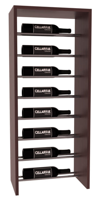 Elementcollection 17 5 Horizontal Top Display Gunmetal Rail Walnut Stained