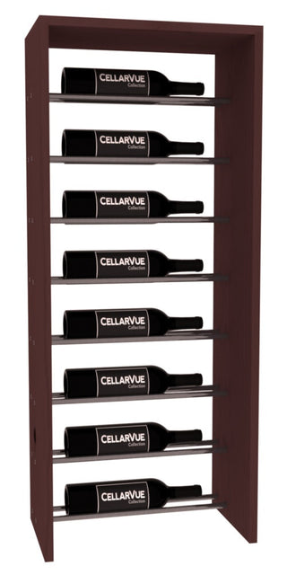 Elementcollection 17 5 Horizontal Top Display Gunmetal Rail Walnut Stained