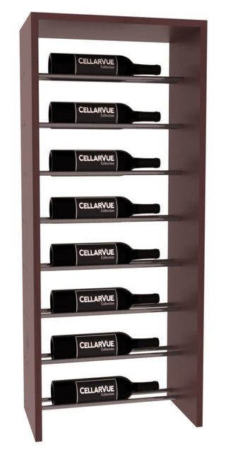 Elementcollection 17 5 Horizontal Top Display Gunmetal Rail Walnut Stained