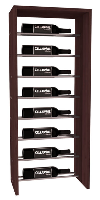 Elementcollection 17 5 Horizontal Top Display Gunmetal Rail Walnut Stained
